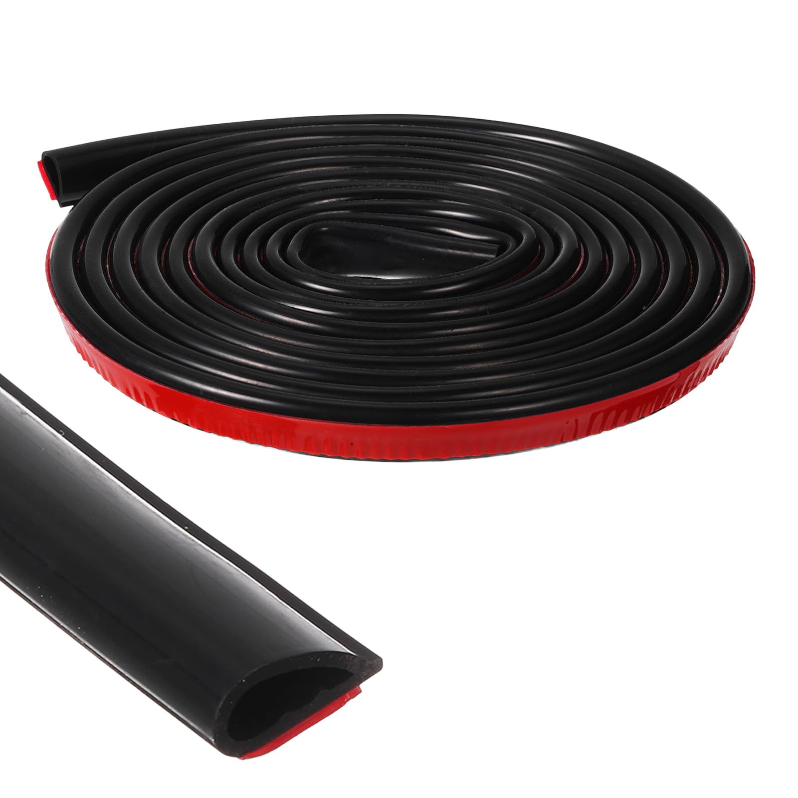 Nexarelle Smoke Fire Seal Strip 3 m Door Seal Tape 13mm x 6mm Black