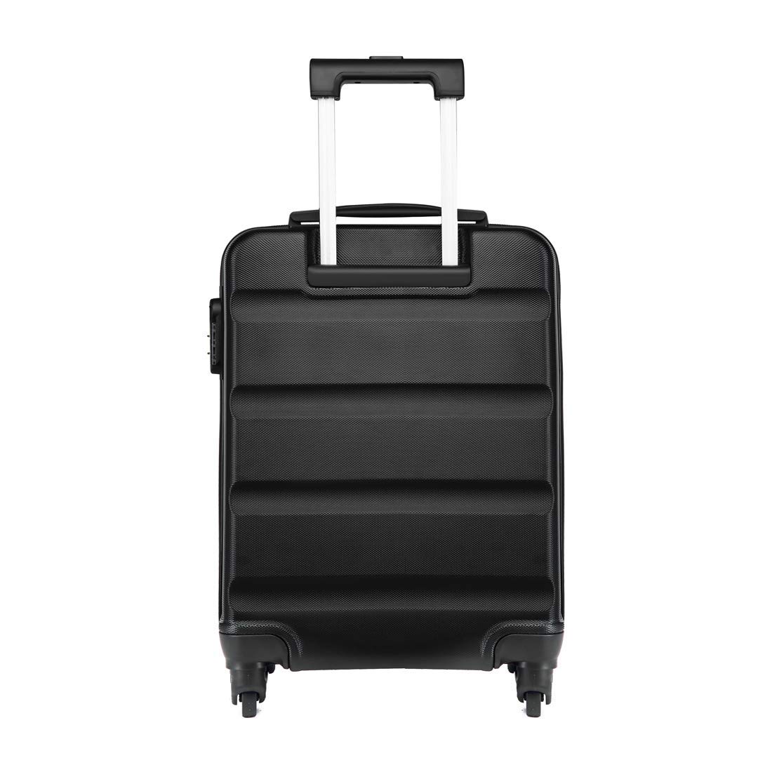 Cabin Luggage Hard Shell ABS Carryon Suitcase with 4 Spinner Wheels
