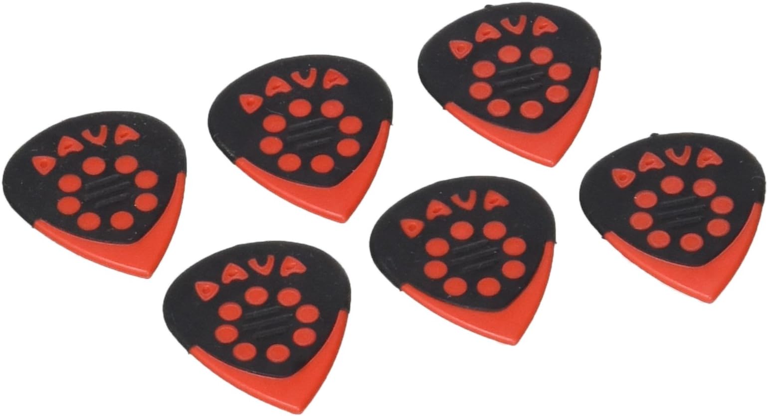 JAZZ GRIP PICKS-HANG BAG 6 RED DERLIN (9024)