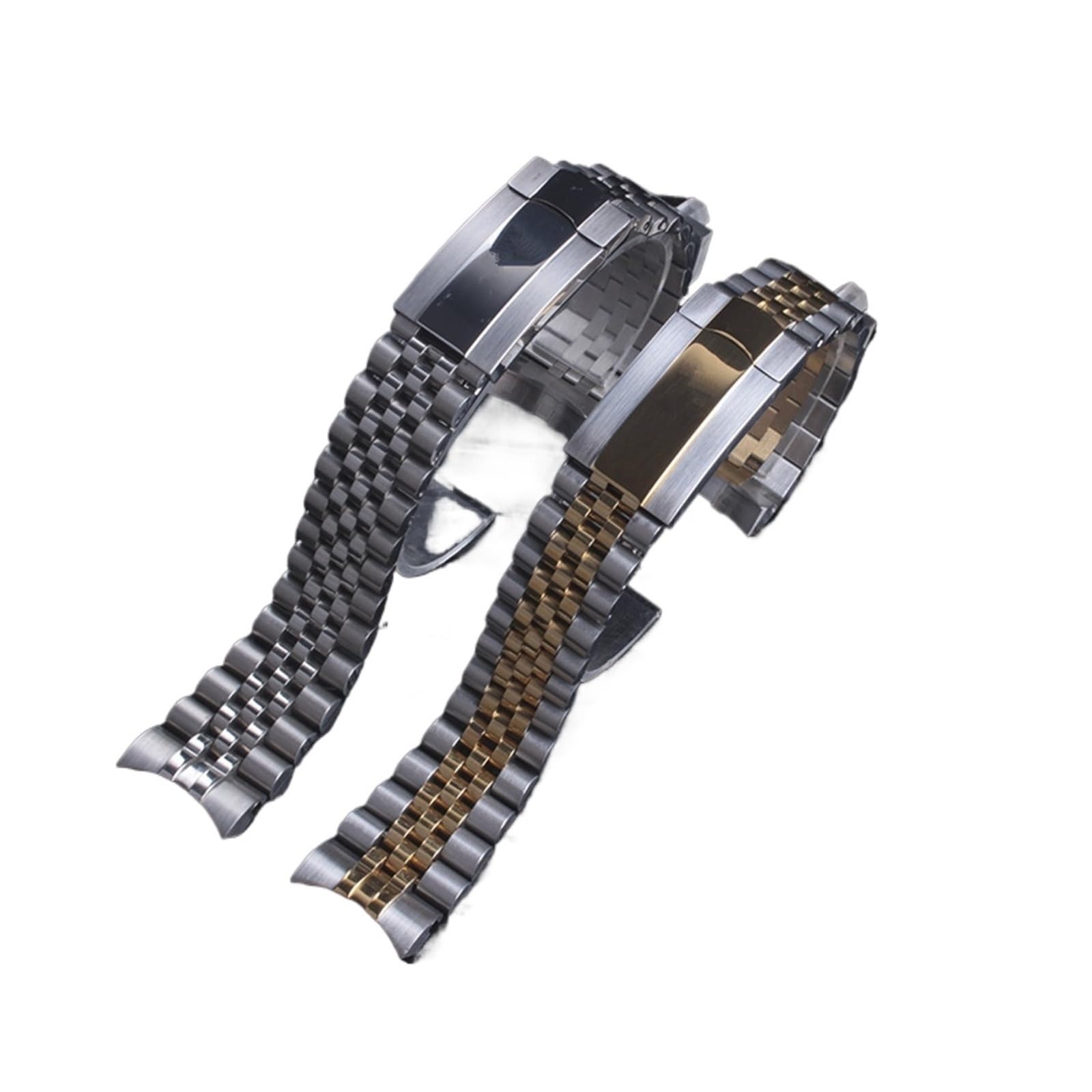 YINGO Cinturino in acciaio inossidabile 20mm con il ruolo DATEJUST Cinturino cinturino