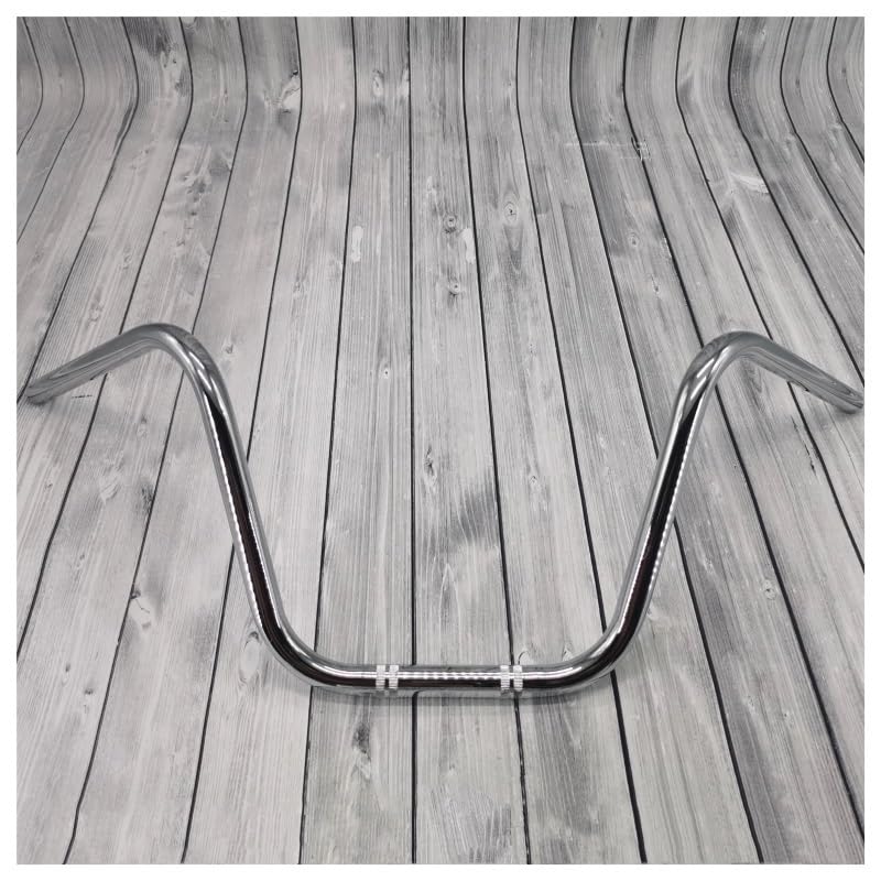 Manillar de motocicleta de 22mm retro para softail chopper dyna cromado 5