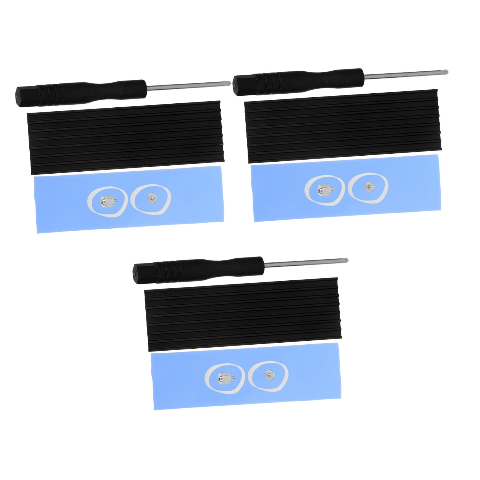 Operitacx 15 Set Dissipatore Calore SSD con Pad Termico Kit Raffreddamento per Hard Disk Design Sottile per Ottimale Dissipazione Del Calore e Protezione SSD