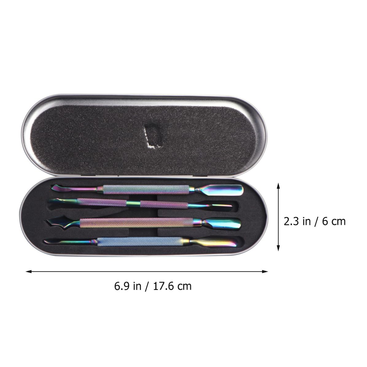 Manicure Tools Set for Dead Skin Removal 4pcs Stainless Steel