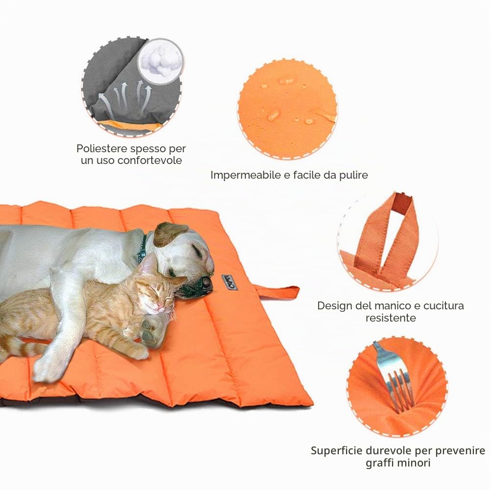 XIAPIA Cuccia Cane per Interno e Esterno, Cuscino Cane Grande, Cuscino Impermeabile per Cani, Letto Brandina per Cani in Resistente, Pieghevole