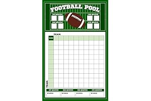 Football squares board 100 large