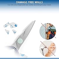 Vista 3 de 100 piezas de cinta adhesiva de espuma de doble cara, almohadillas adhesivas de doble cara autoadhesivas cuadradas para manualidades, cinta adhesiva