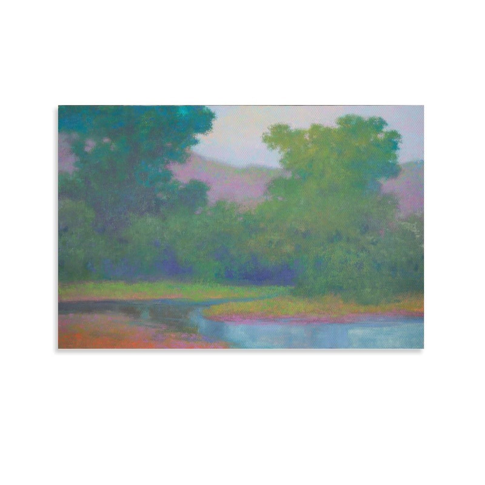 KLAGCBDF Richard Mayhew Spiritual Transition Poster Print Art Wall Painting Canvas Posters Modern Bedroom Decor 20x30inch(50x75cm)