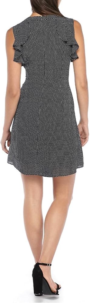 The Limited Women's Sleeveless Ruffle Polka-Dot Dress, Black/White (X-Large) at Amazon Women's Clothing store The Limited Women's Sleeveless Ruffle Polka-Dot Dress, Black/White (X-Large) at Amazon Women's Clothing store