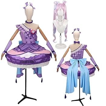 に*ふ様 キミとアイドルプリキュア キュアキュンキュン 紫雨こころ コスプレ衣装 Amazon.co.jp: GGcosplay キミとアイドルプリキュア 紫雨こころ