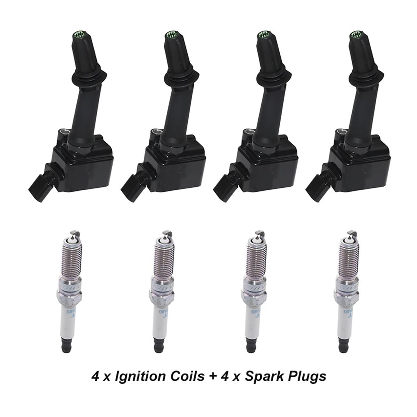 Fit For OPEL ASTRA K 1.0 1.4 2015-2022 CORSA E INSIGNIA B MOKKA X ADAM VAUXHALL 12635672 12670053 UF802 Ignition Coil Spark Plug Kit(1 SET (8PCS))
