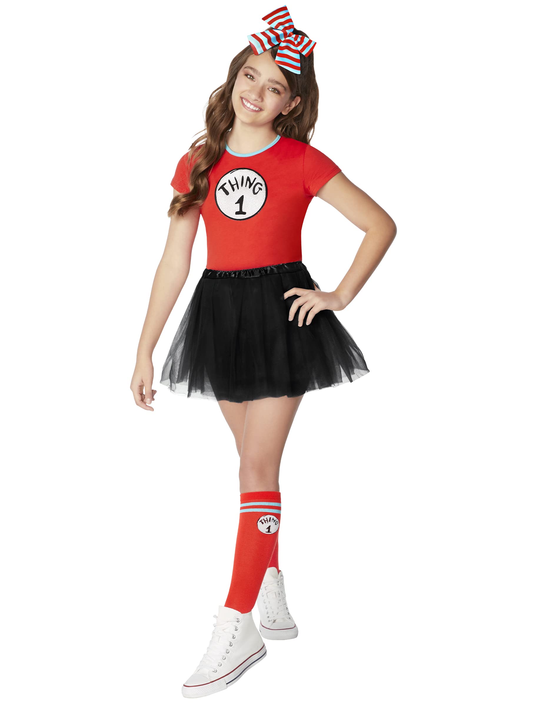 Spirit Halloween Cat in the Hat Kids Thing 1 and Thing 2 Costume | Officially Licensed | Group Costume | Dr. Suess
