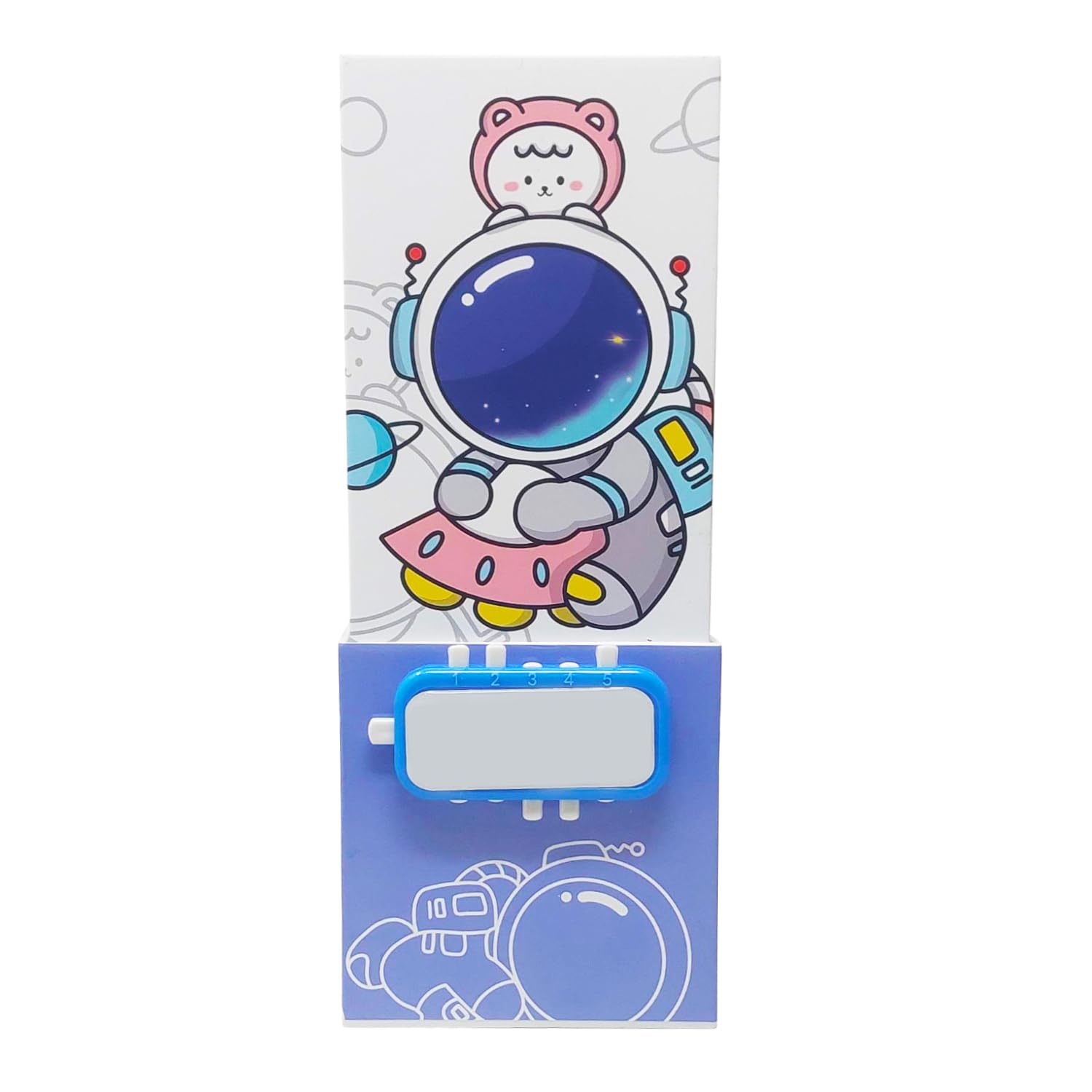 PARTEET Space Printed Plastic Pencil Case With Password Lock, Folding Pencil Box With Mirror, Multifunctional Pen Holder For Boys & Girls (Multicolour) (B0CVL7MV4X) Amazon Price History, Amazon Price Tracker