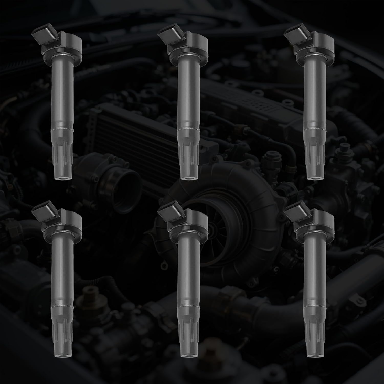 Ignition Coil Pack for 2007-2015 Toyota Sienna Avalon Camry Highlander Rav4 Venza Lexus RX350 IS350 ES350 3.5L V6 Replacement UF487 90919-A2007 6PCS