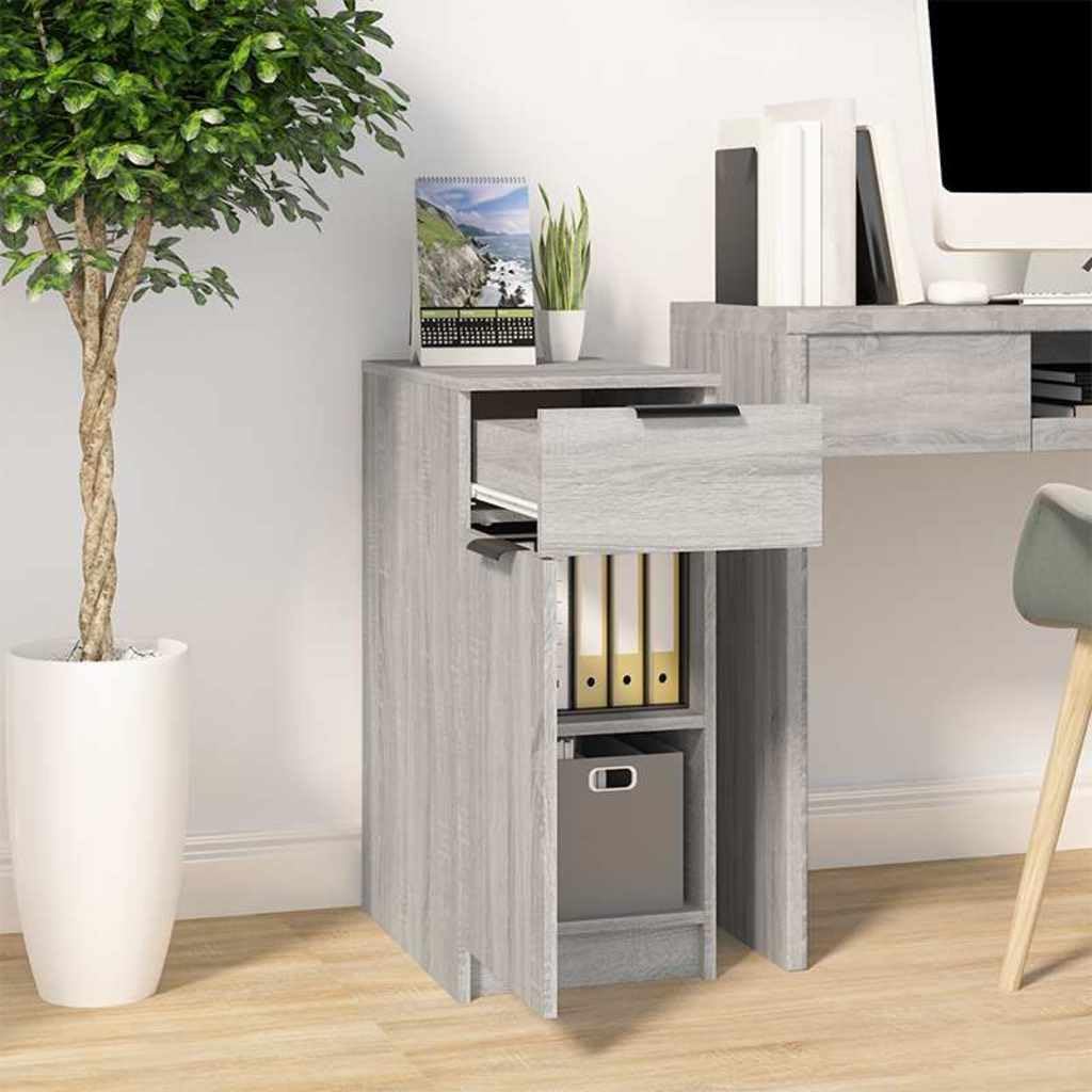 Armoire de Bureau Grise Sonoma 33,5 x 50 x 75 cm en Bois d'Ingénierie