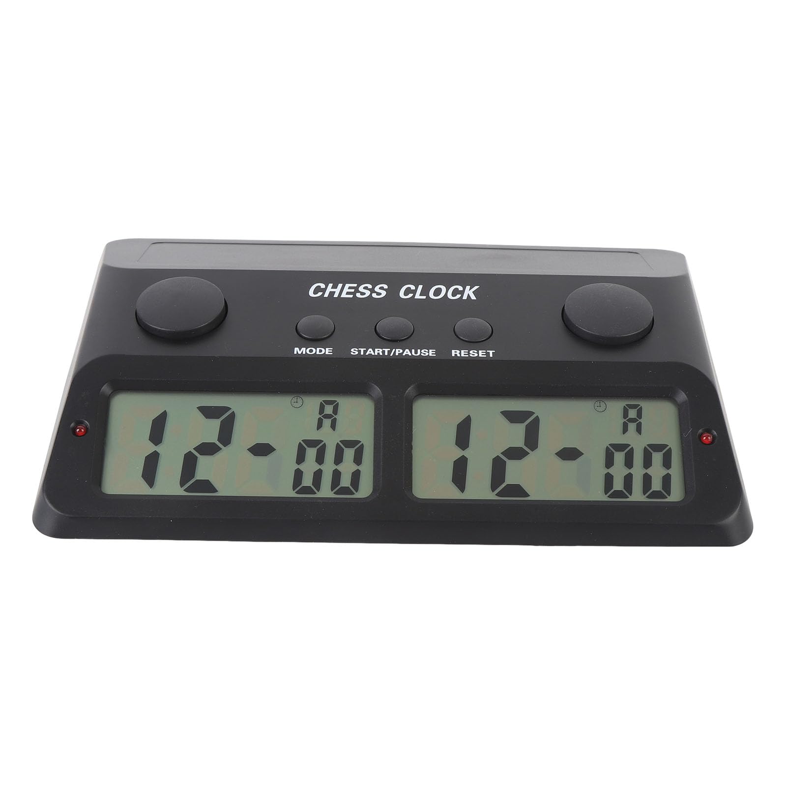 Cryfokt Schachuhr, 12-Stunden-Anzeige, Bonuszeit, Alarmfunktion, Schach-Timer, Turnier-Schachuhr mit Tragbarem Design für Chinesische Weiqi-Brettspiele, Elektronischer Timer