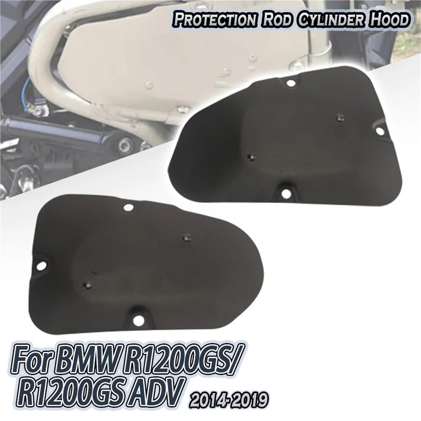 Osłona panelu chłodnicy Osłony silnika, osłony głowicy cylindrów, osłony ochronne pasujące do BMW R 1200 GS LC ADV Adventure R1200GSA 2014-2019 2018 Przednia(Black)