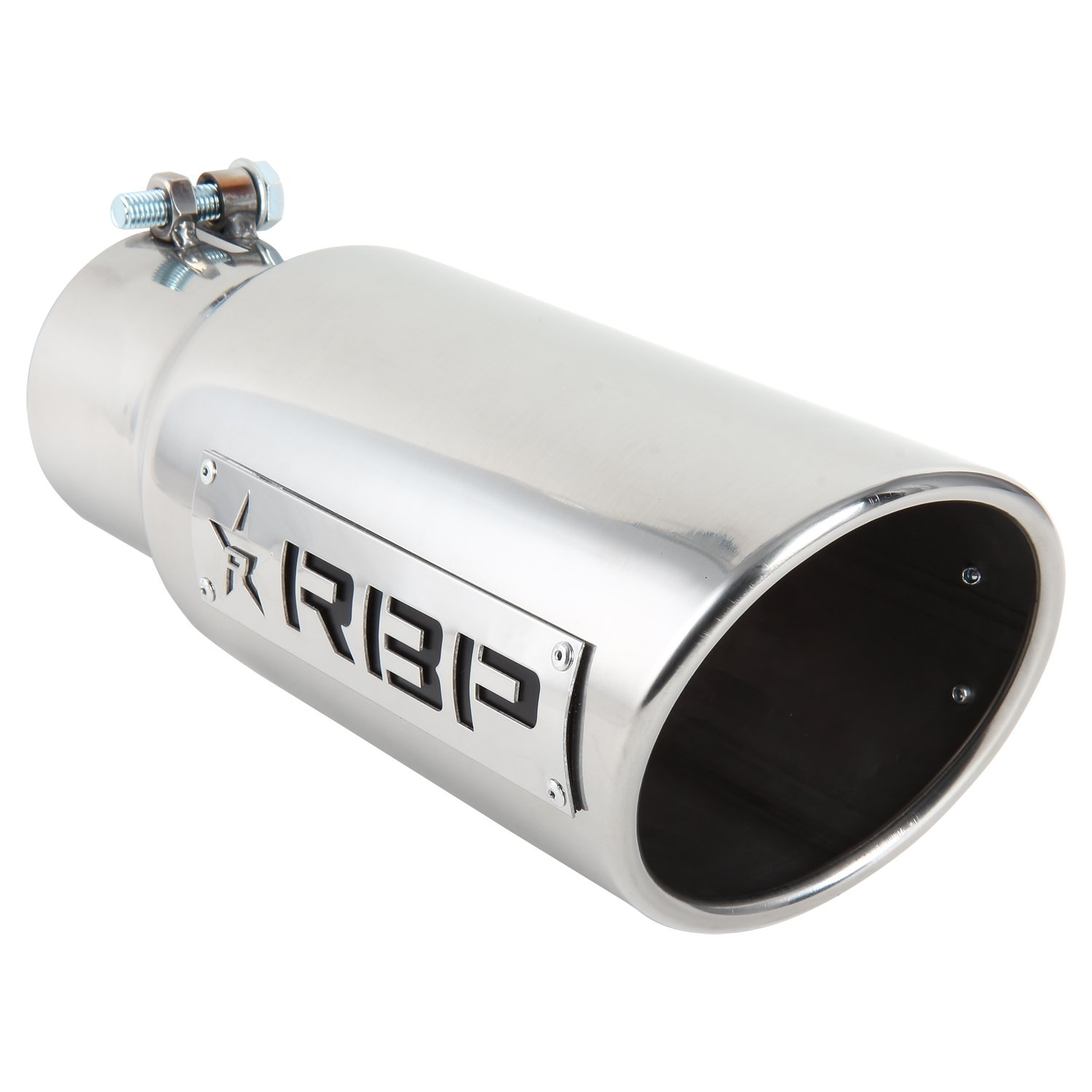 RBP RBP-45003 Polished Stainless Steel Dual-Badged Exhaust Tip