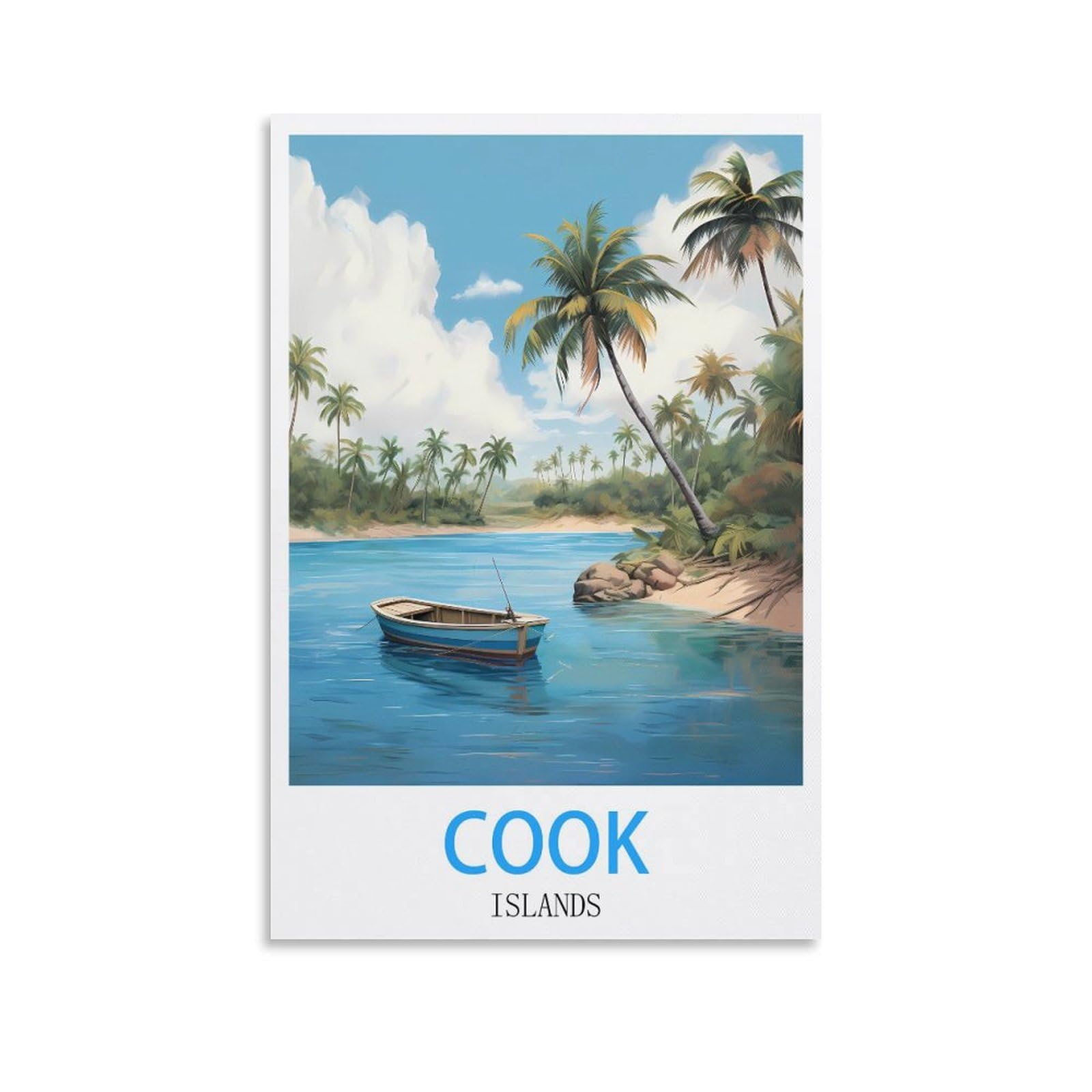 Metal Sign Tin Sign,Cook Islandss,Vintage Plaques Poster Plaque Decor Retro Posters Gallery Wall Art Print 30x40cm