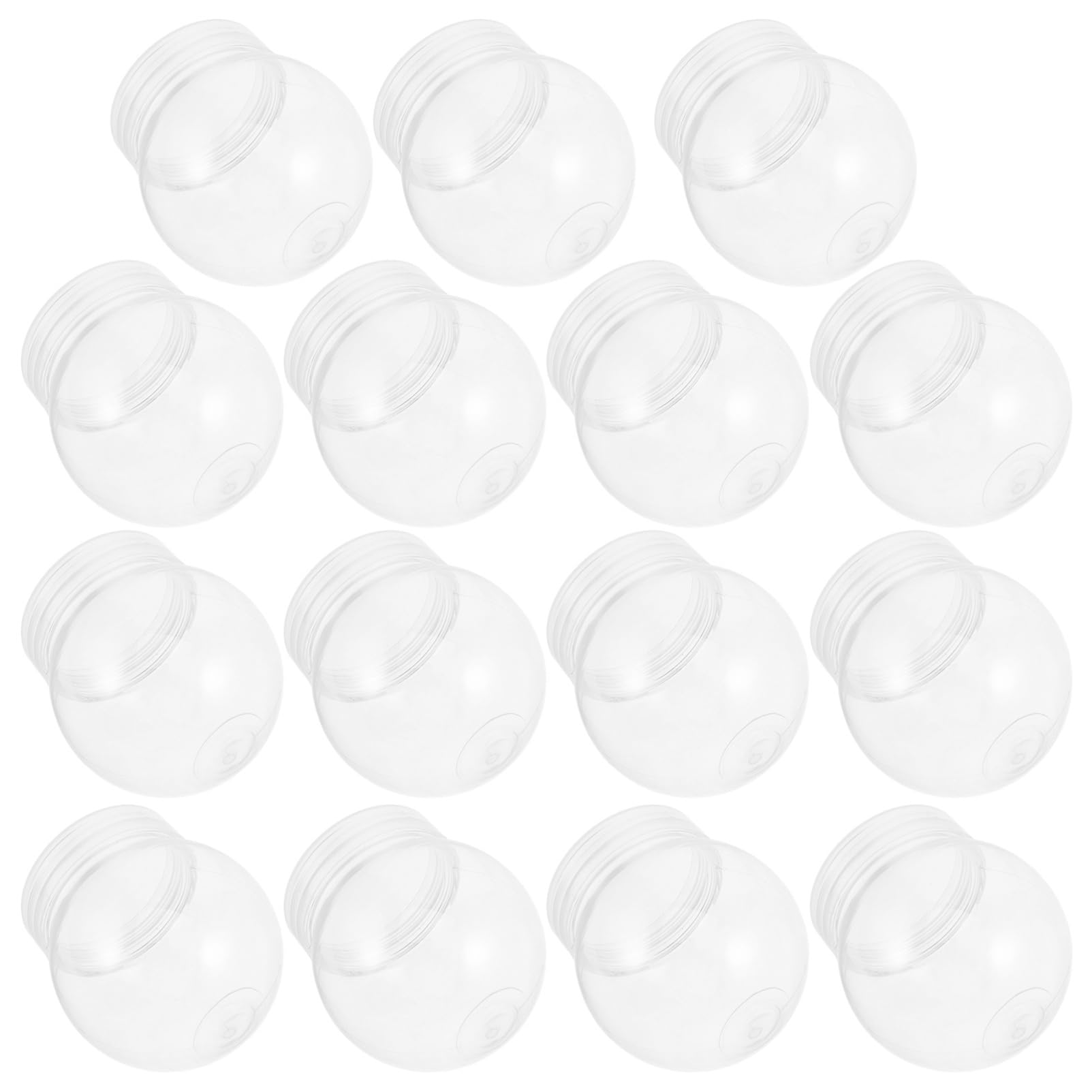 Boules à Neige Vides DIY - Lot De 6 Globes En Plastique Transparent, à Personnaliser Avec Paillettes Et Décorations