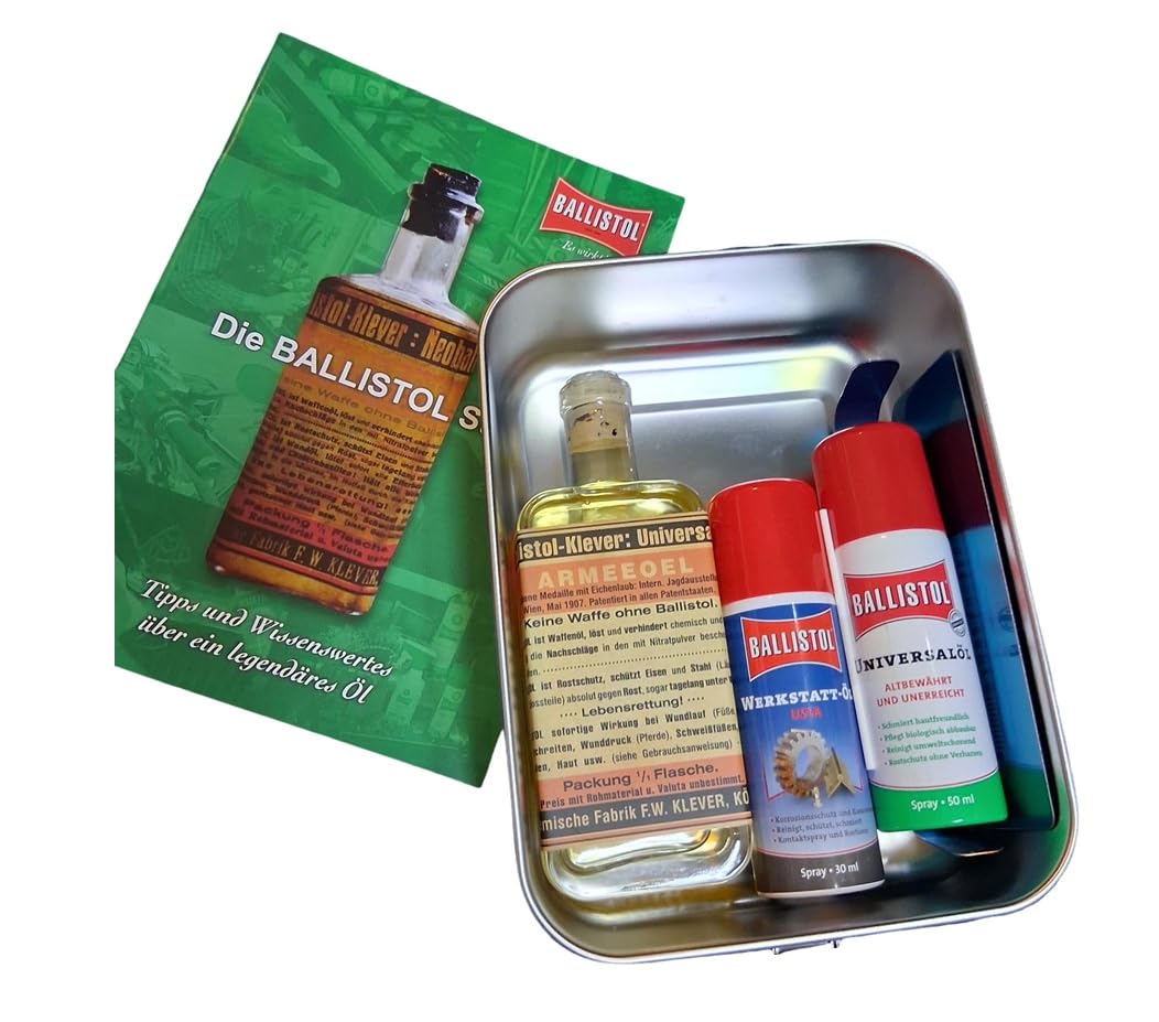 Nostalgieflasche – Öl-Geschenkset in Edelstahl-Brotdose