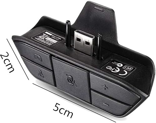 Miniatura 2 de Adaptador de auriculares estéreo para Xbox One con micrófono de audio conversor de auriculares Negro con azul