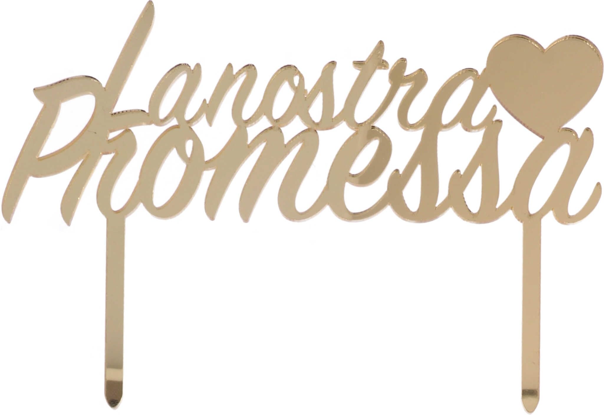 Gold Promise Cake Topper