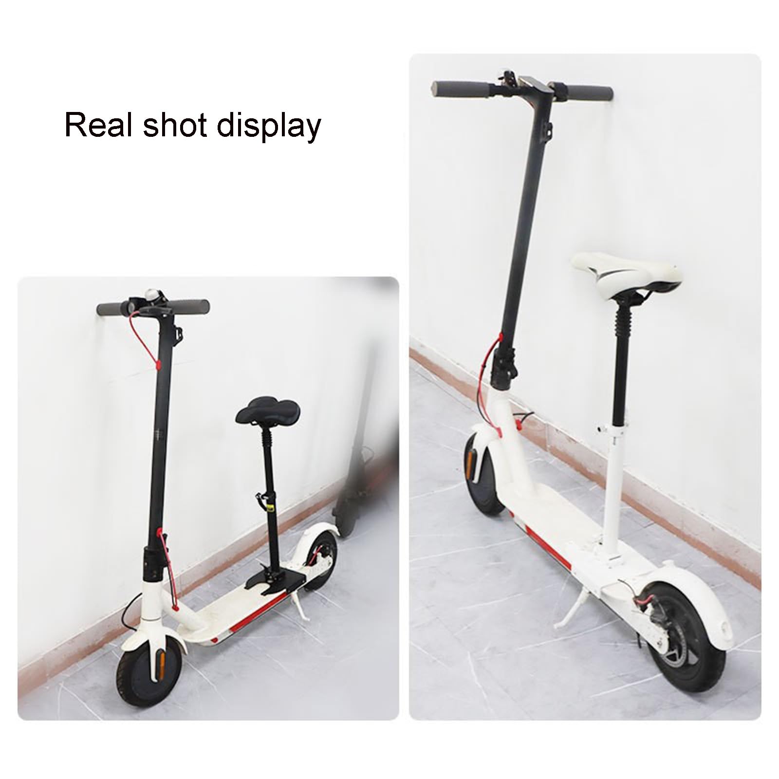 Sella Monopattino Elettrico, Sellino Monopattino Elettrico con Ammortizzatore, Sella per Scooter Free Punch per La Maggior Parte Degli Scooter