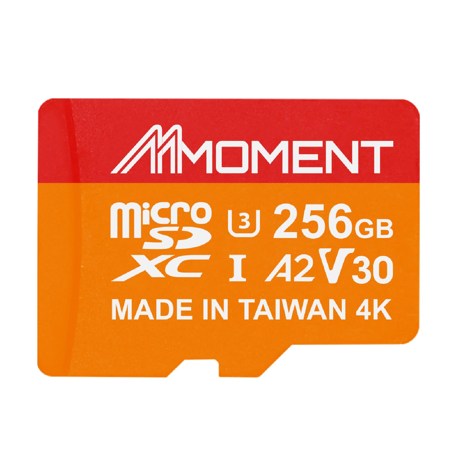 MMOMENT Carte micro SDXC 256 Go, A2, UHS-I, U3, V30, compatible classe 10, vitesse de lecture jusqu'à 160 Mo/s, vitesse d'écriture jusqu'à 120 Mo/s, adaptateur SD inclus