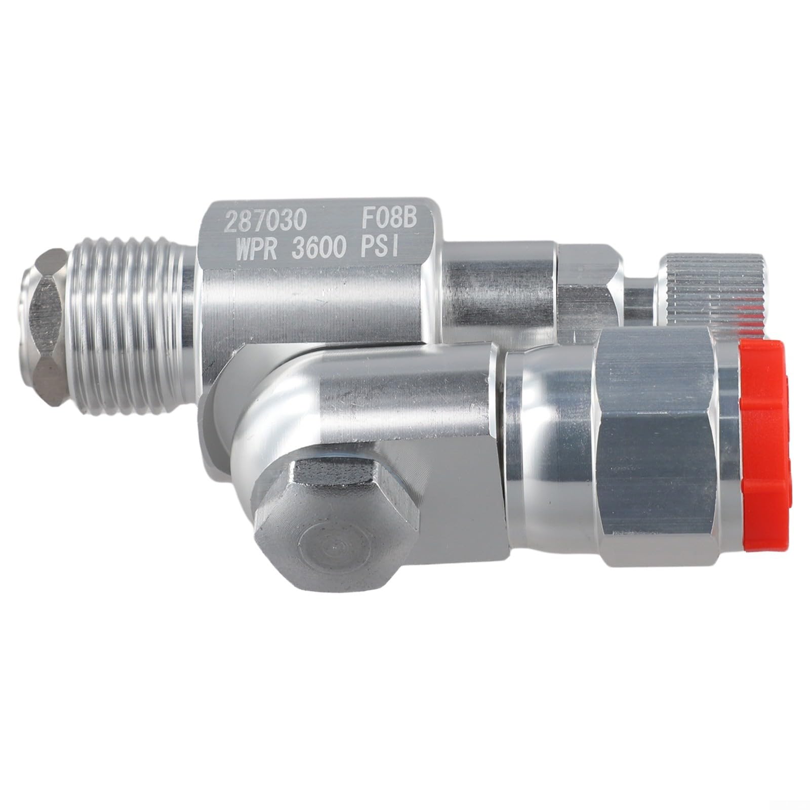 1 vanne de pulvérisation sans air 287030 avec tige d'extension de 25 cm, embout pivotant verrouillable anti-crachement pour pulvérisateurs de peinture haute pression, métal, 700-3600 psi, pour