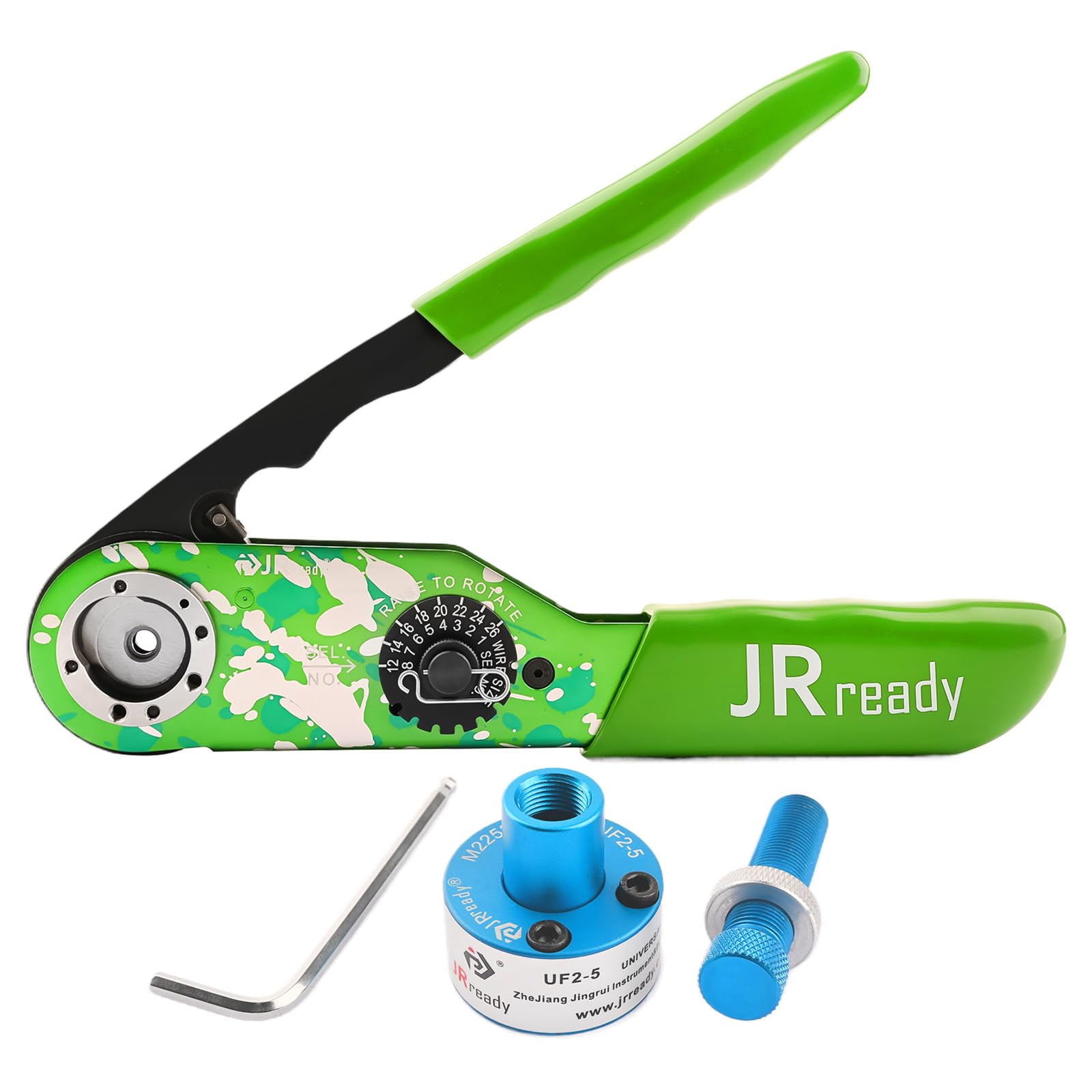 JRready ST2175 NEW-ASF1G Crimpare #12#16#20 Dimensione chiusa con UF2-5 Posizionatore regolabile per connettori pesanti Connettore MIL ecc Connettore elettrico