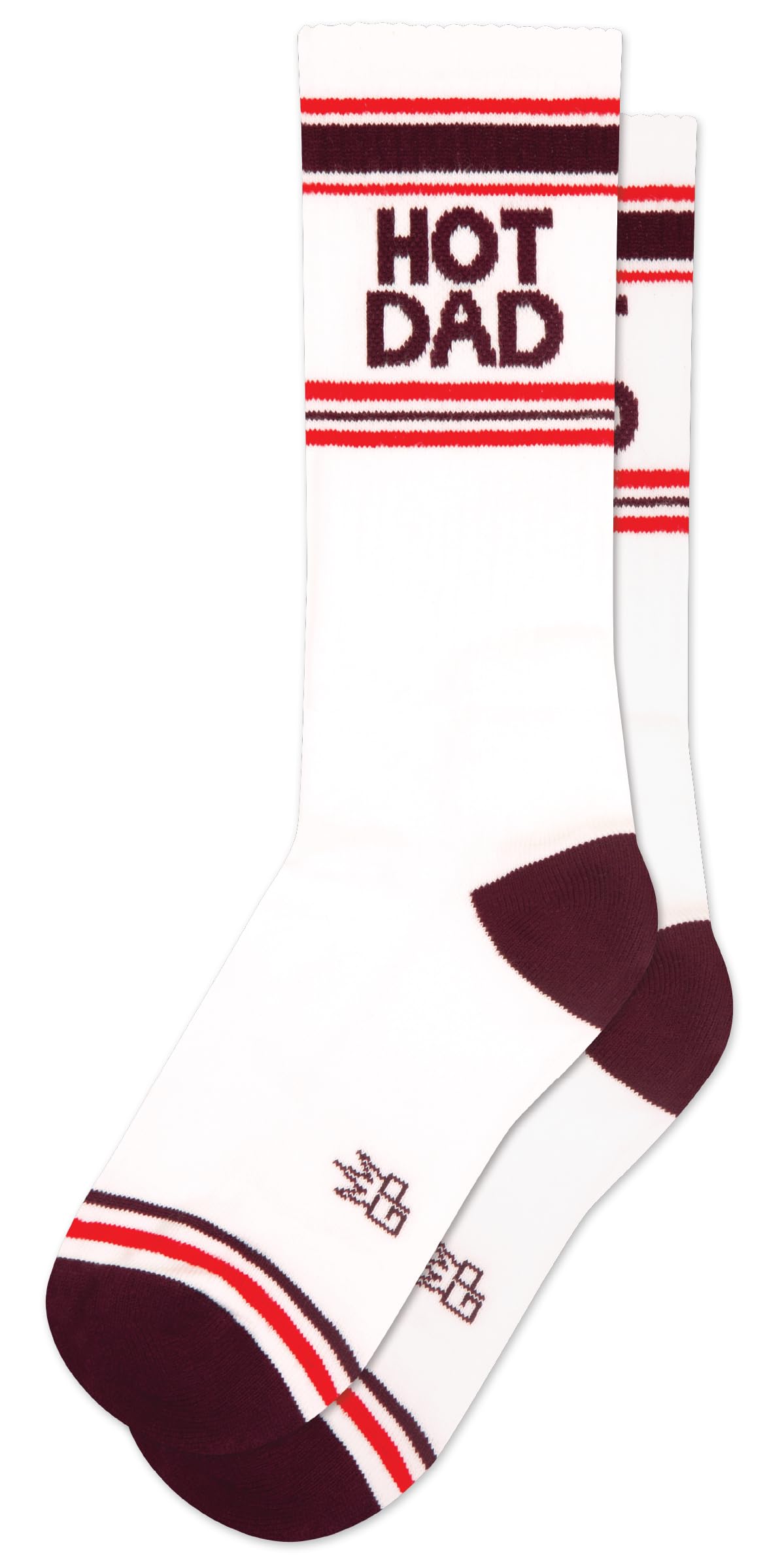 Gumball Poodle Novelty Gift Socks for Men, Women and Teens, Cool Crew Socks (Made in the USA), Hot Dad, 6-15