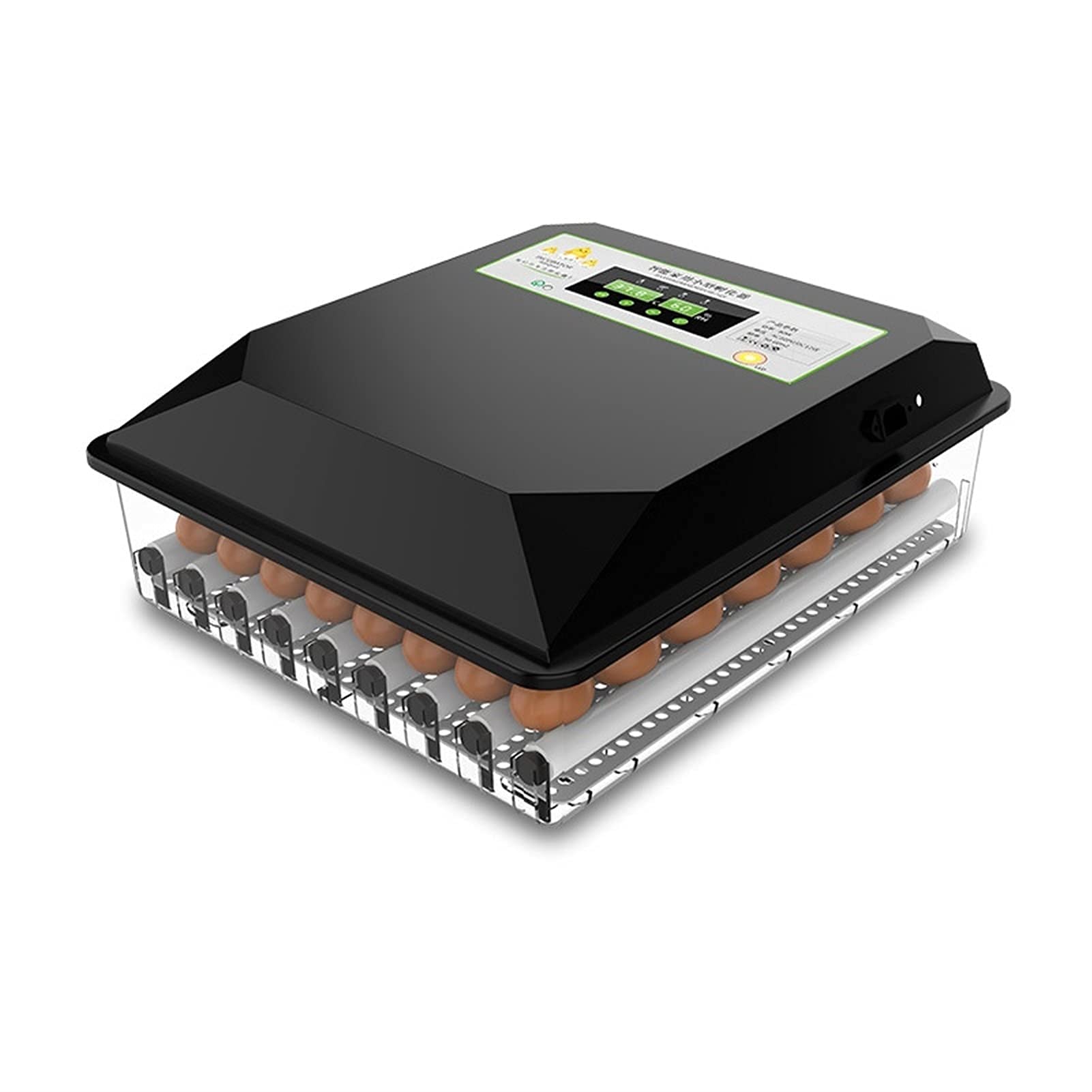 Incubatrice Automatica per Uova di Pollo 48 Incubatrice Digitale Completamente Automatica con girauova Integrato e regolatore di Temperatura Intelligente per Uso Domestico, Laboratorio