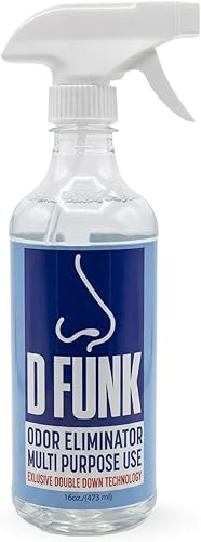 Ardent D Funk eliminador de olores para olores fuertes, botella de 16 oz. Spray desodorante para telas para quitar olores y malos olores, limpiador