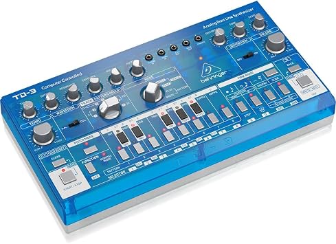 Behringer TD-3-BB Analog Bass Line Synthesizer with VCO, VCF, 16-Step Sequencer, Distortion Effects and 16-Voice Poly Chain