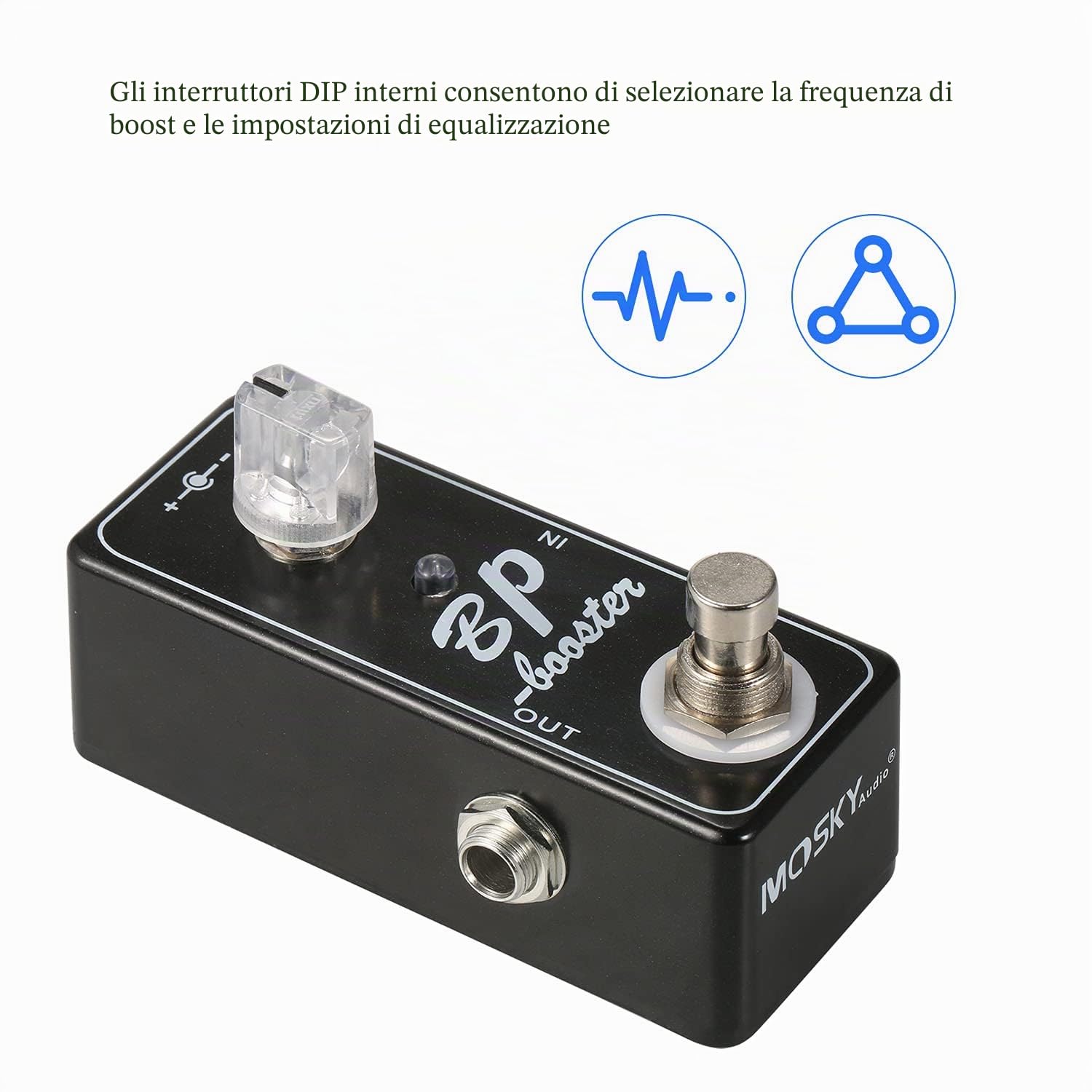 BP Booster Audio Mini Pedali per Chitarra BP Booster Clean Boost Tipo Effetto True Bypass Switching per Chitarra Basso Prodotti Elettroacustici