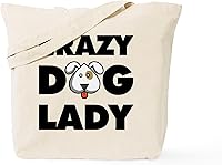 Vista 23 de CafePress Crazy Penguin Lady Tote Bag Bolsa de lona natural, bolsa de compras reutilizable