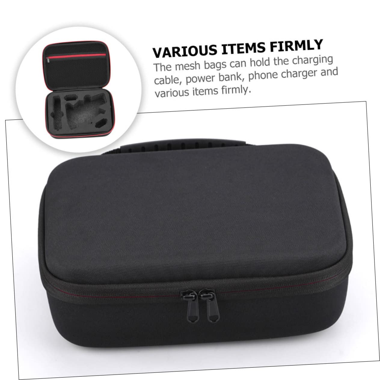 Uonlytech Organizzatore Da Viaggio Per Cavi Elettronici Borsa Portatile Per Accessori Tecnologici Con Tasche Multiple e Cerniera Per Caricabatterie Cavi Dati Bank