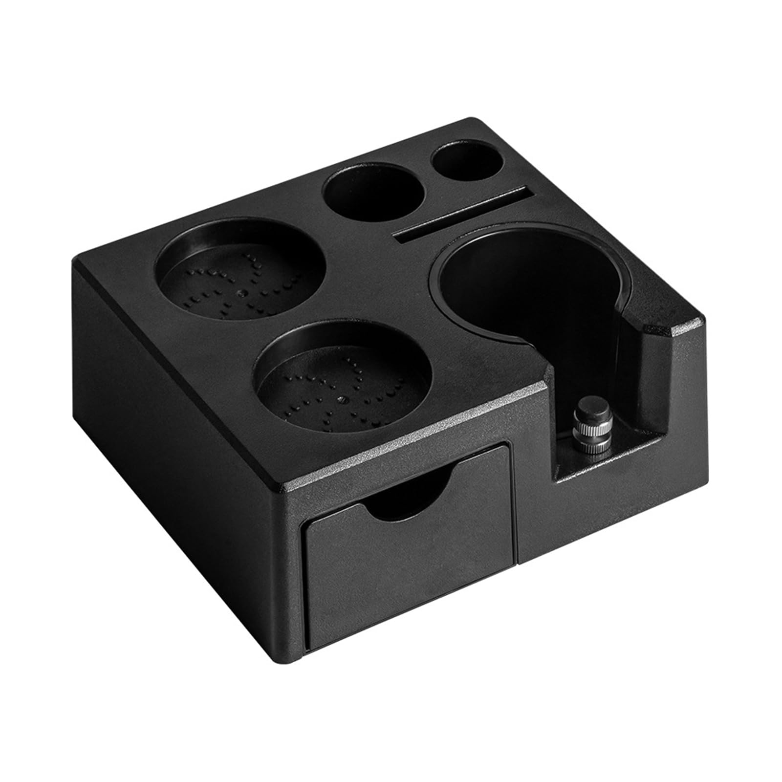 Buxuaaaa Multifuntional Tamper Station Practical Tamping Station ABS Texture Coffee Tool Suitable for Coffee Tool Storage Organizers