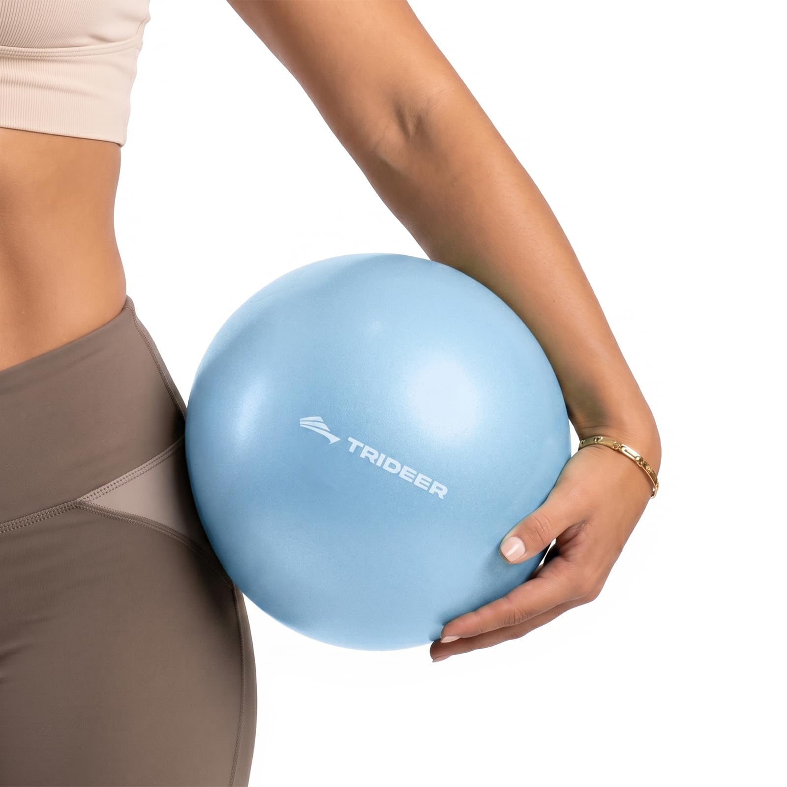 Trideer 9 Inch Pilates Ball with Inflation Straw, Small Exercise Yoga Ball
