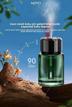 Akıllı Araç Otomatik Hava Ferahlatıcı Şarjlı Lazerli Aroma | Araba Kokusu, Otomatik Sprey, Şarj Edilebilir, Koku Hediyeli