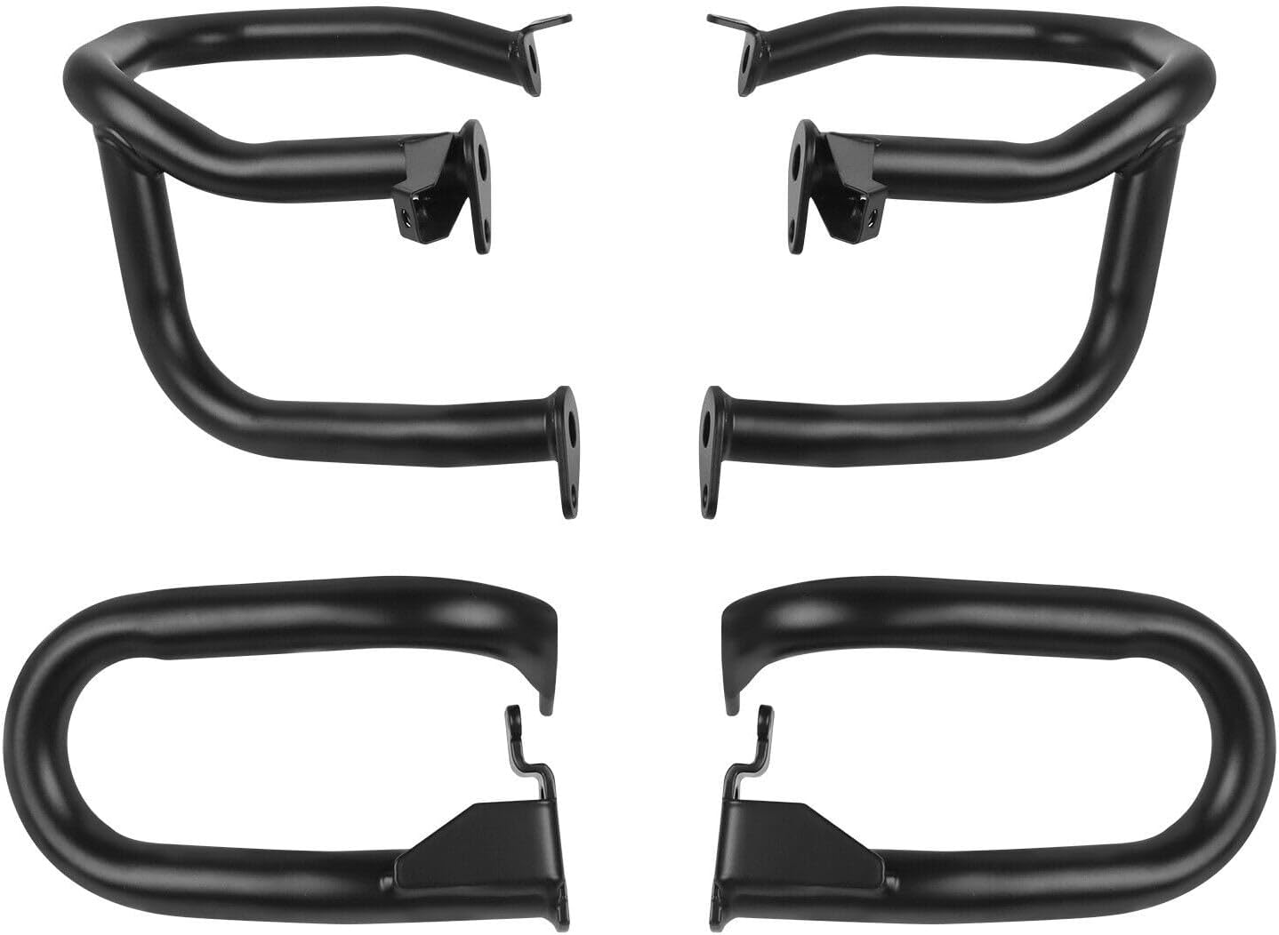 Black Front & Rear Engine Guard Crash Bars for Honda Goldwing GL1800 2001-2017