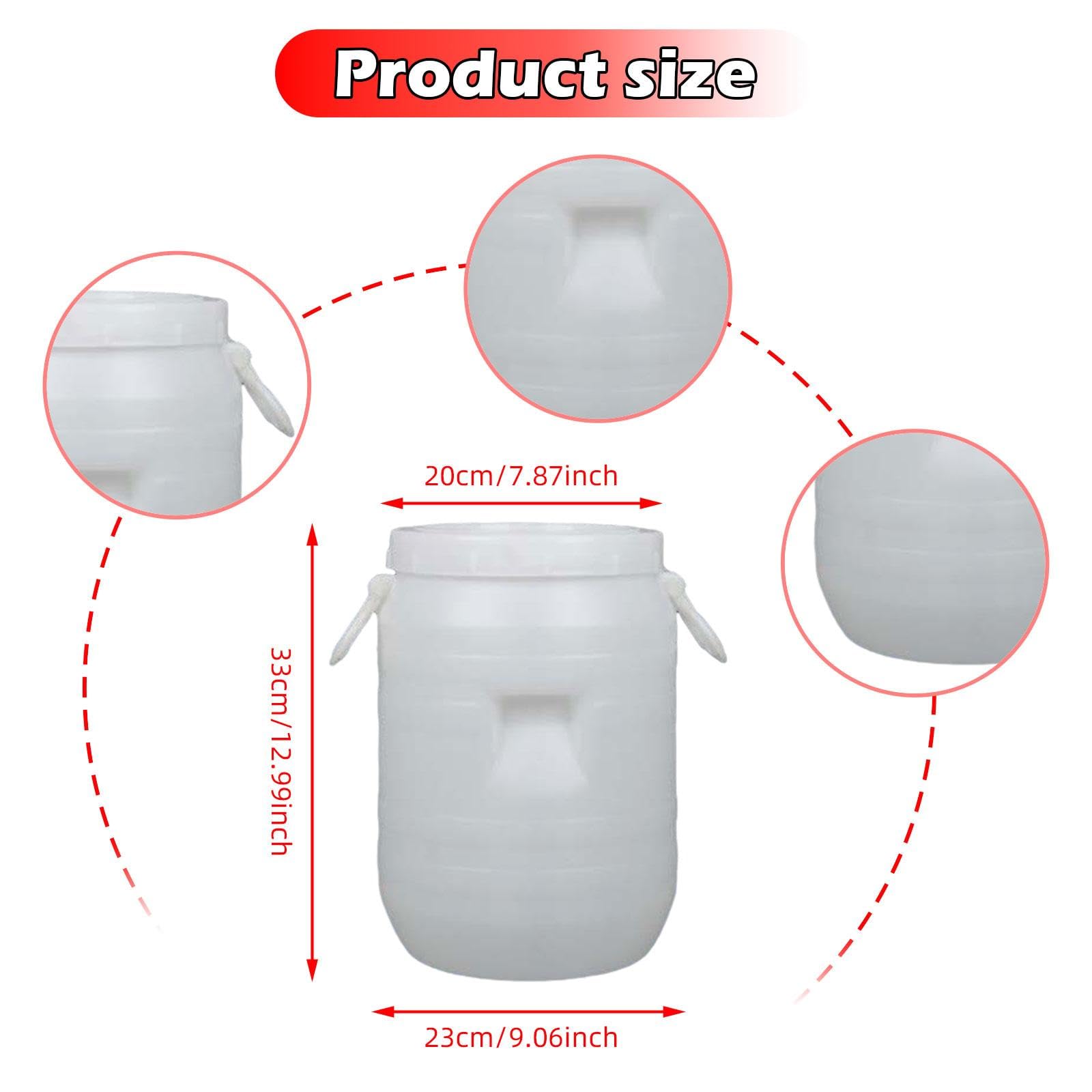 Plastikeimer mit Deckel, Honigeimer, Mehrzweck Lebensmittelaufbewahrungsbehälter, Organizer Box für Farbe, Angeln, Drinnen Und Draußen, Picknicks, 10 L Round