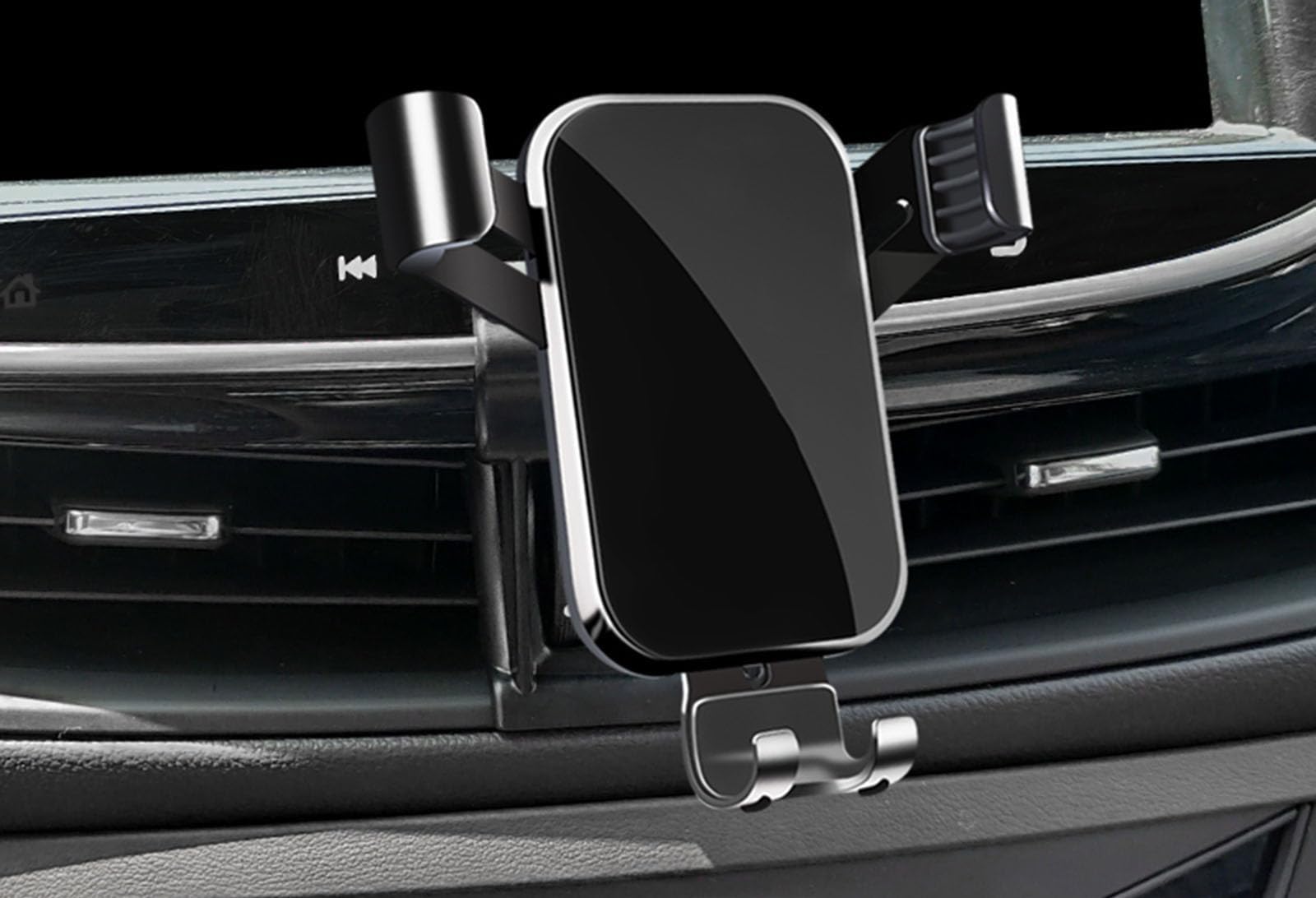 LAYSSA Car Phone Holder for BUICK Envision 2014-2023, Shockproof Car Phone Mount Stable, 360° Rotation Flexible, Universal Car Mobile Phone Holder Car Accessories,A Black