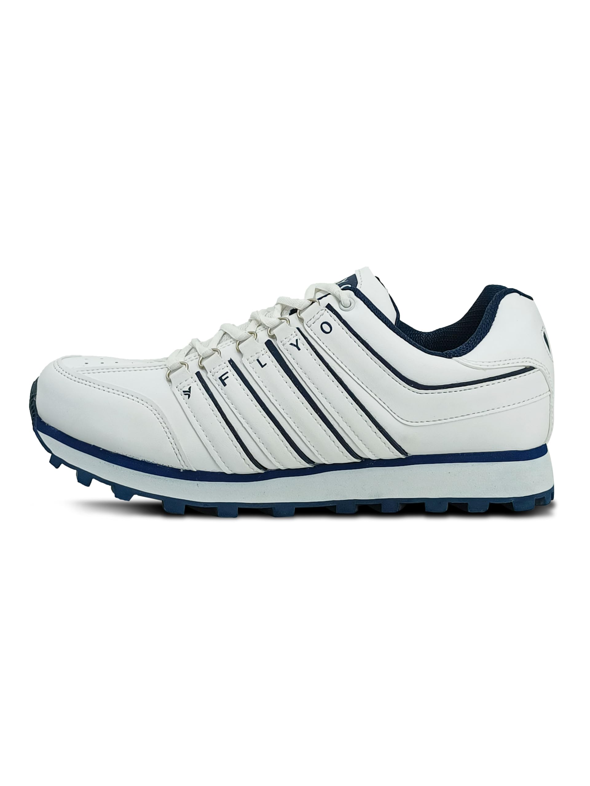 flyo by Lakhani Vardaan Pace718 Comfortable Trendy White Outdoor Shoes with Anti-Skid Rubber Sole-picture-15