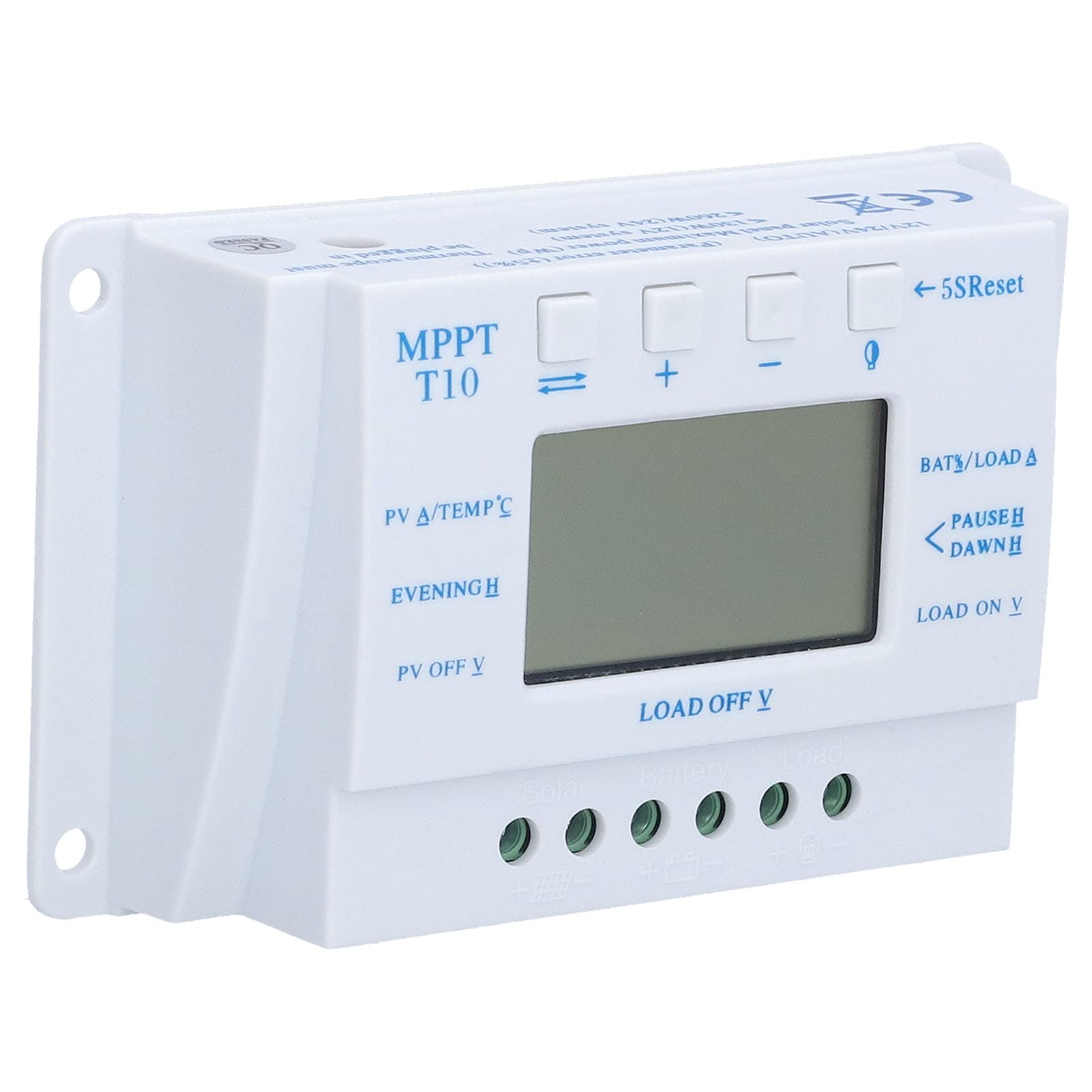 Hyuduo Contrôleur de Charge Solaire MPPT avec écran LCD, 12V/24V Auto