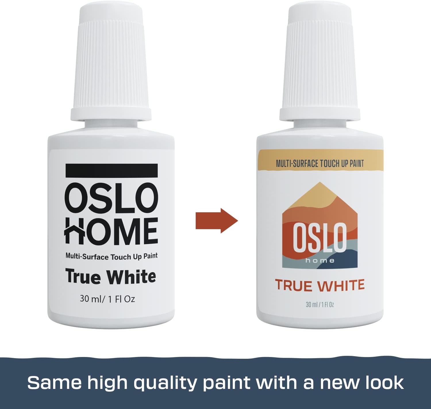 Touch Up Paint Multi-Pack – 5 Most Popular White Home and Rental Colors + Black, w/Brush in 20ml Bottle, Quick Drying, For Repairs, Walls, Trim, Cabinets, Furniture, Shutters and More