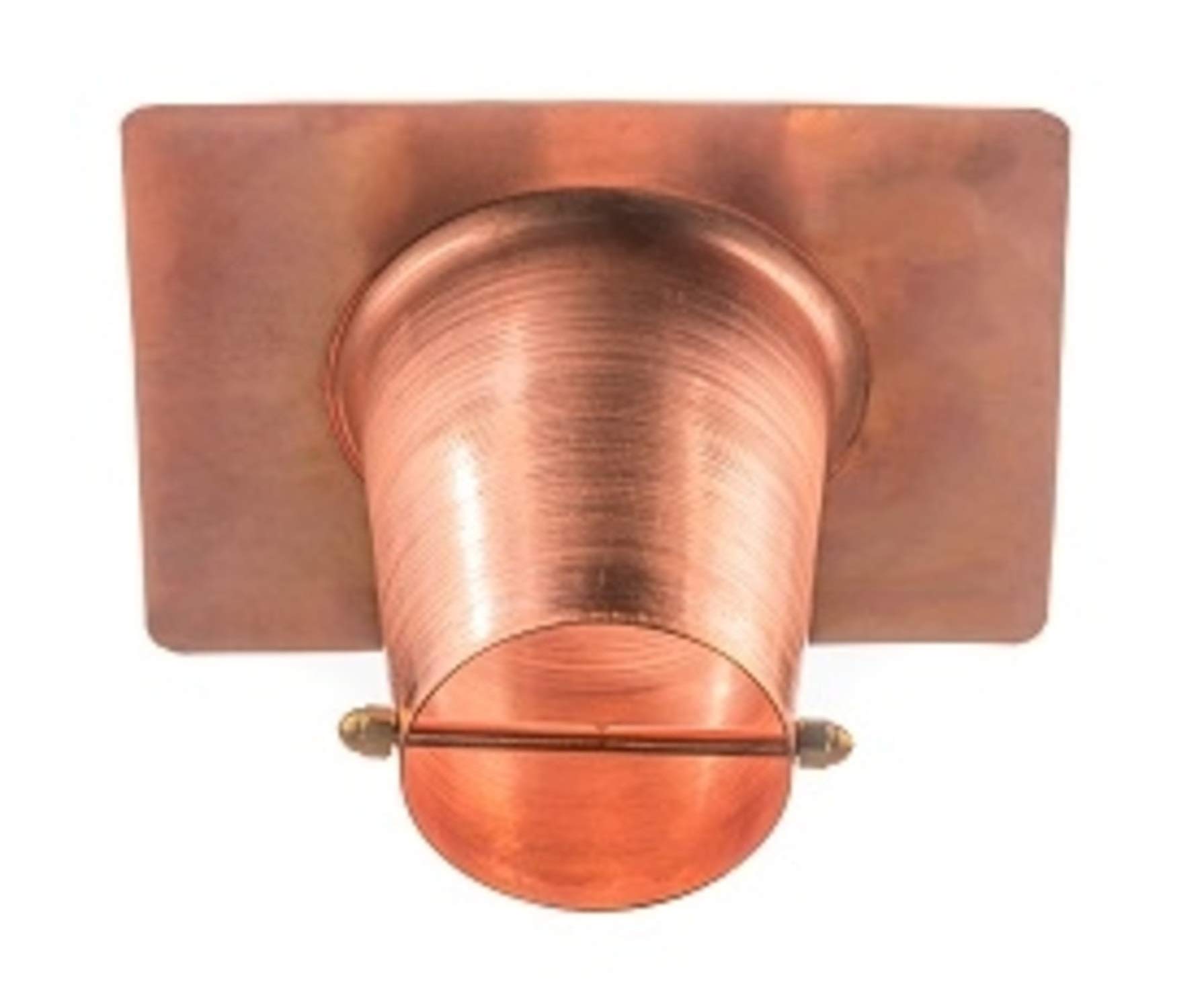 Marrgon Copper Gutter Adapter with Rain Chain Hanger Clip for