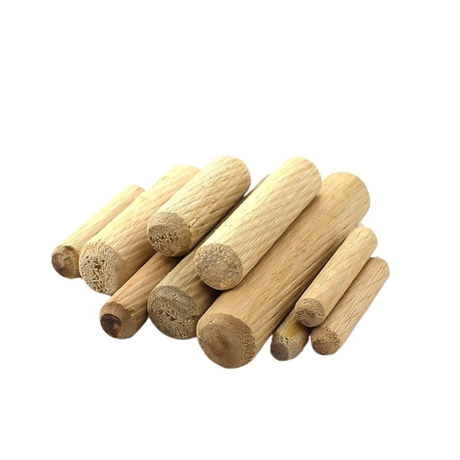 Bâtonnets en bois pour loisirs créatifs Assortiment de chevilles en bois, rainurées M6 M8 30 mm 40 hêtre, paquet 100(M8 40mm)