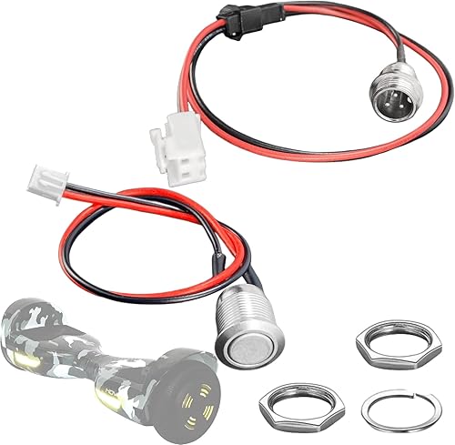 FEC tech GLDYTIMES Hoverboard Charging Port (2 Pin) Replacement for Hover-1 swagtron TOMOLOO Segway Smart Self-Balancing Electric Scooter etc.