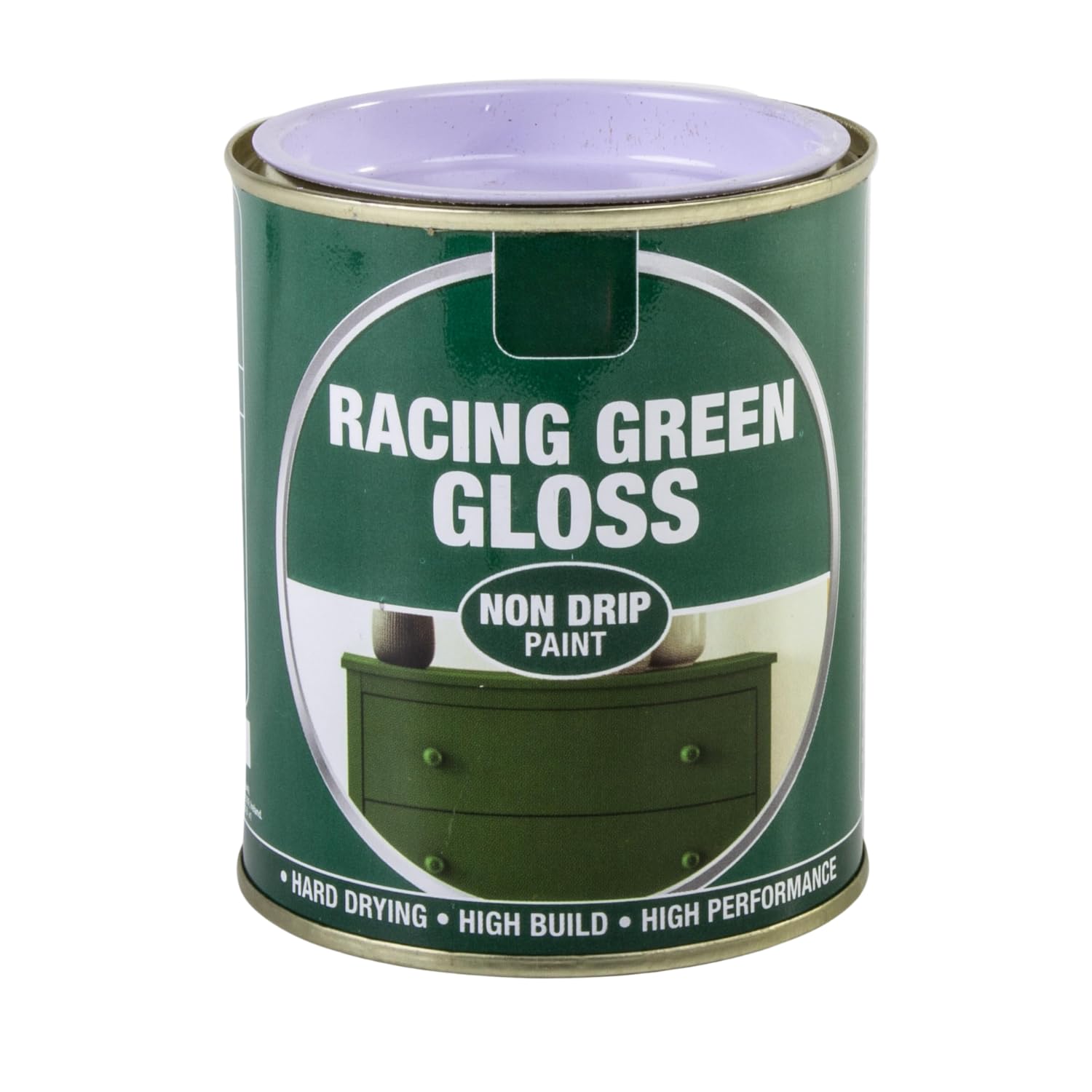 Inspired Essentials 300ml Non Drip Paint Tin Exterior Interior Hard Drying Performance Multi-Purpose Tin for Metal, Wood, Plastic, Walls with Perfect Finish (4, Racing Green Gloss)